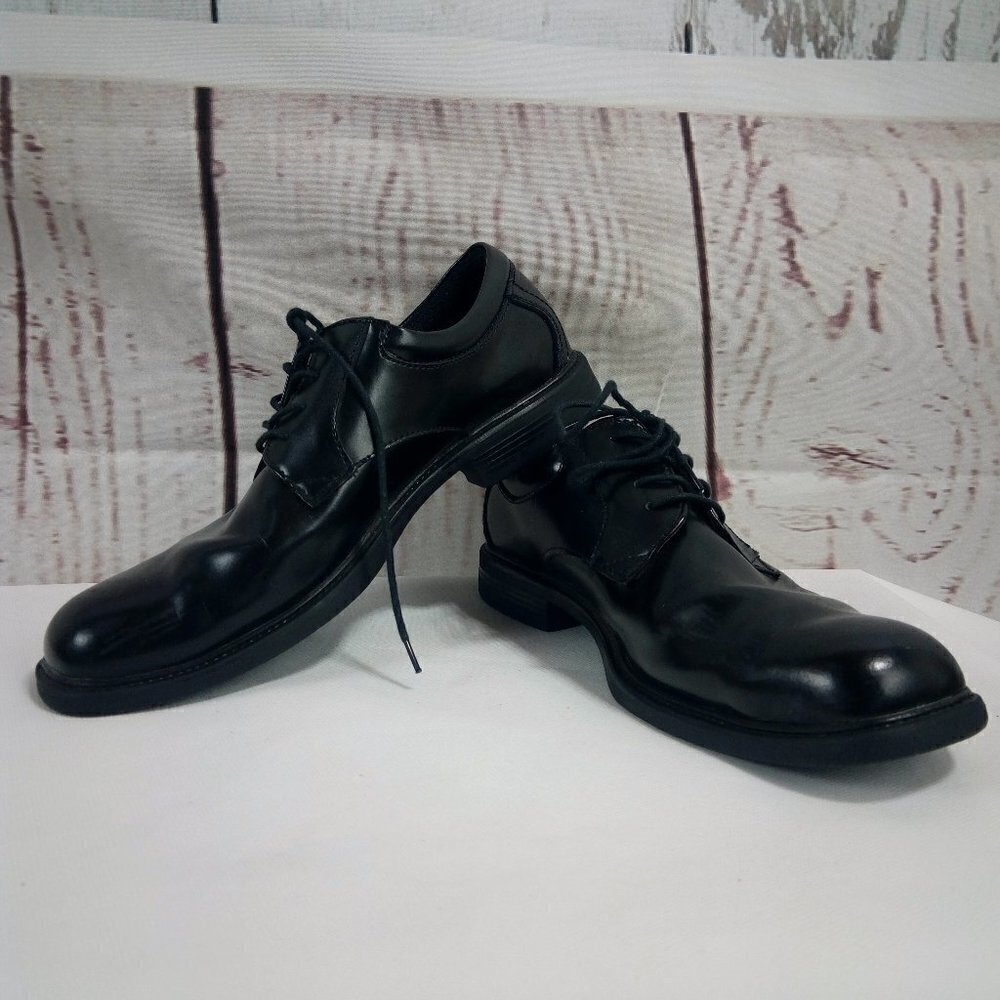 Nunn Bush Comfort Gel Black Leather Dress Shoes